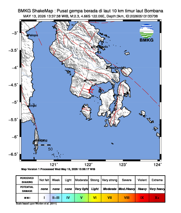 Peta Gempa BMKG