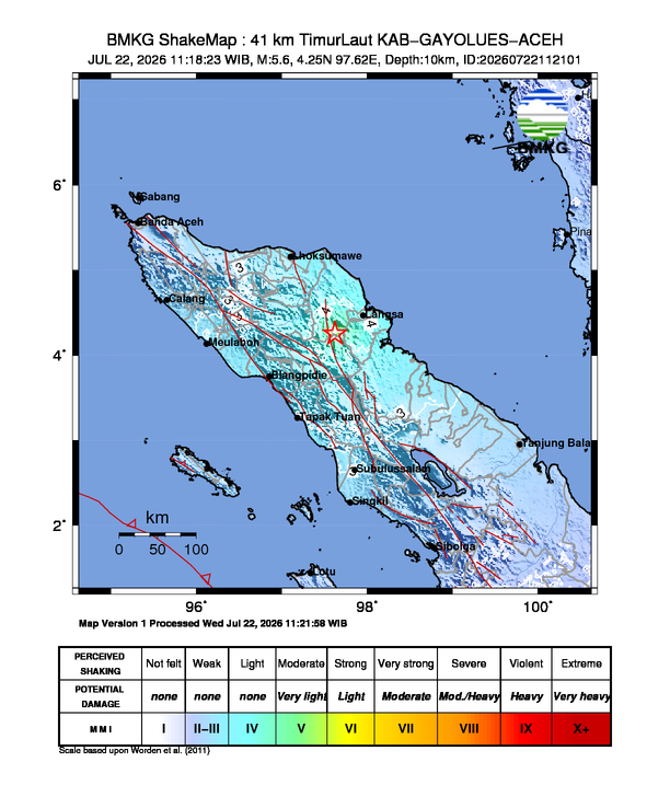Gempa M5.6 Guncang KAB-GAYOLUES-ACEH 8 Shakemap gempa M5.6 KAB-GAYOLUES-ACEH