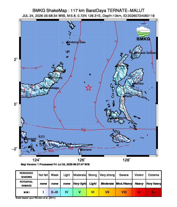 Gempa M5.8 Guncang Kota Ternate, Maluku Utara 8 Shakemap gempa M5.8 Kota Ternate, Maluku Utara