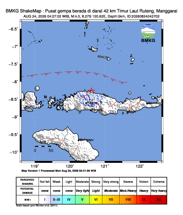 Peta Gempa