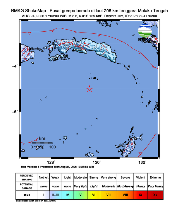 Peta Gempa