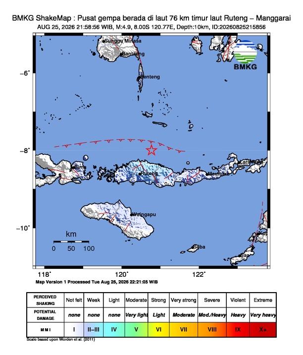 Peta Gempa