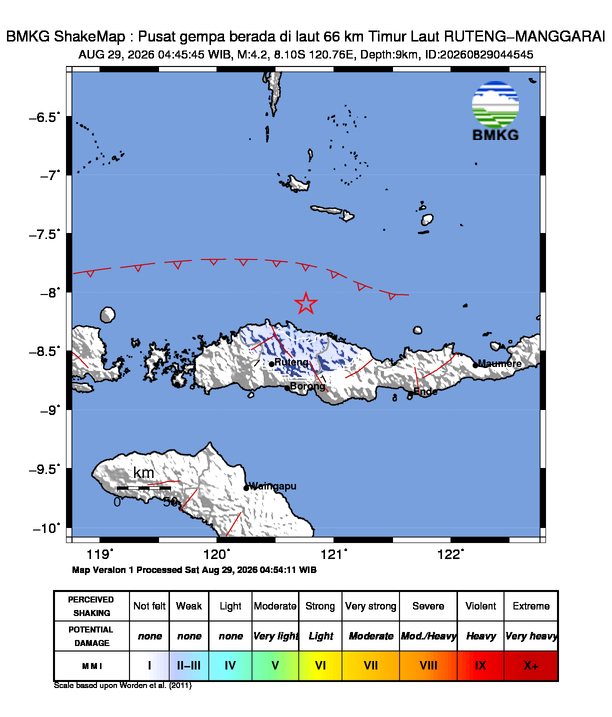 Peta Gempa