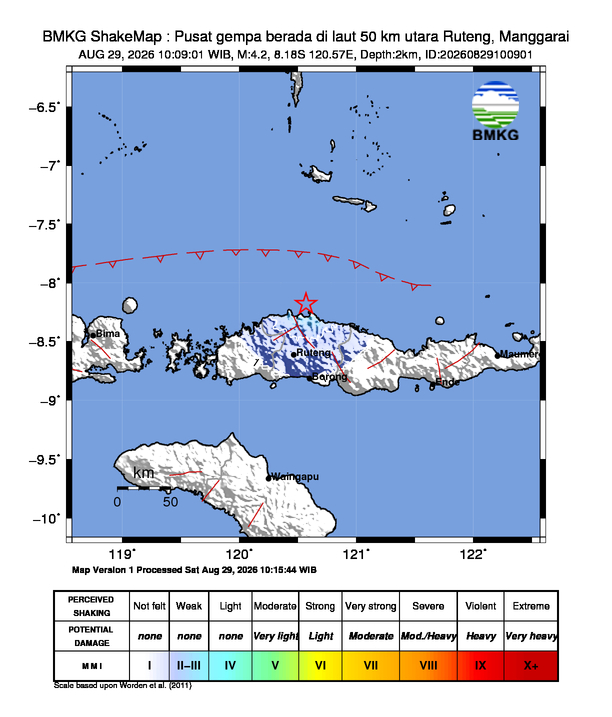 Peta Gempa