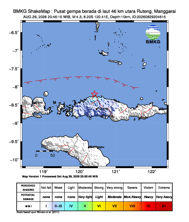 Peta Gempa