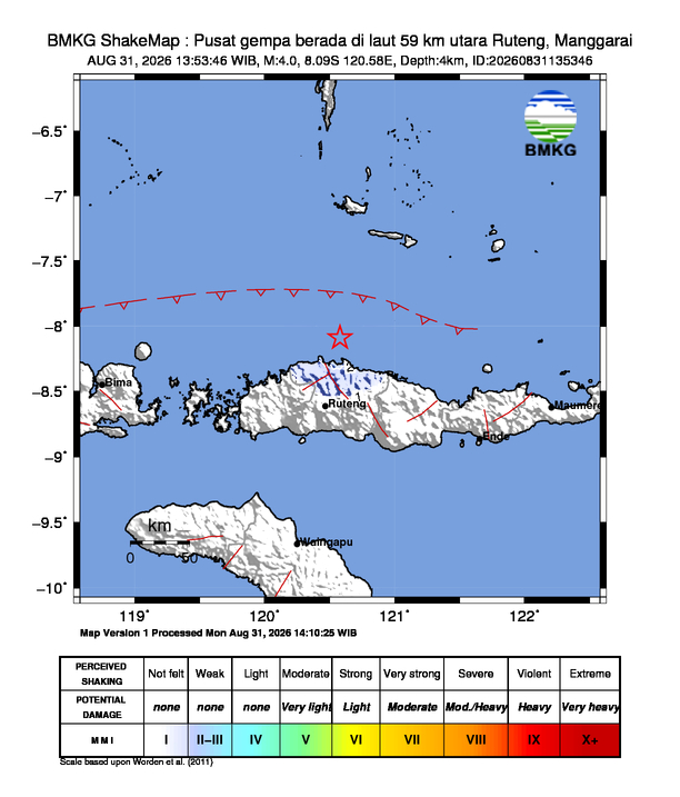 Peta Gempa