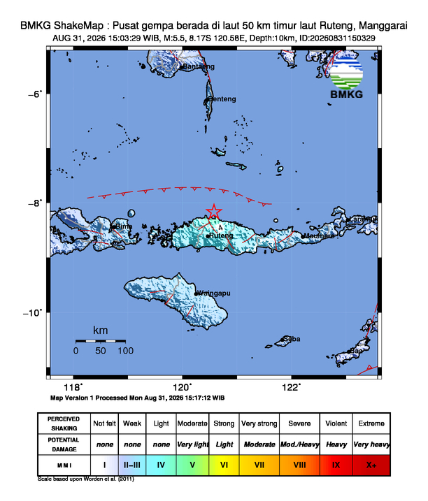 Peta Gempa