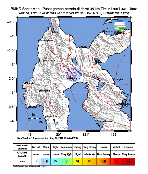 Peta Gempa