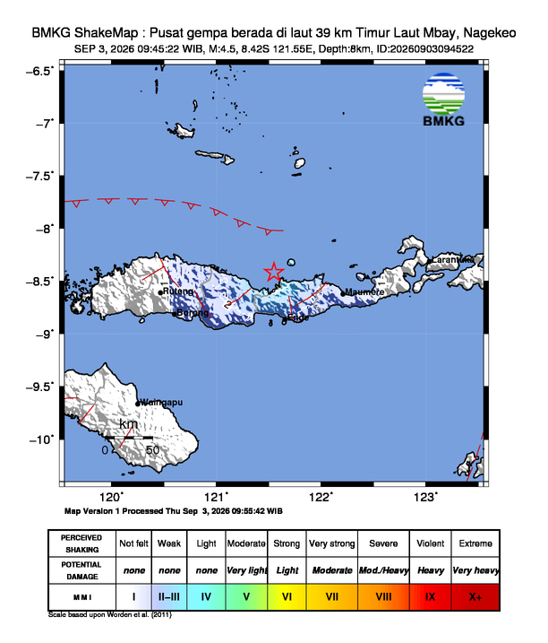 Peta Gempa