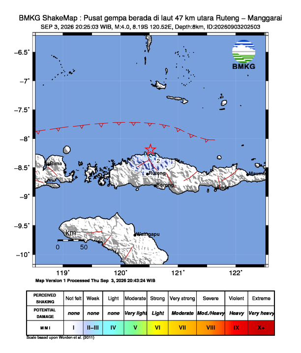 Peta Gempa