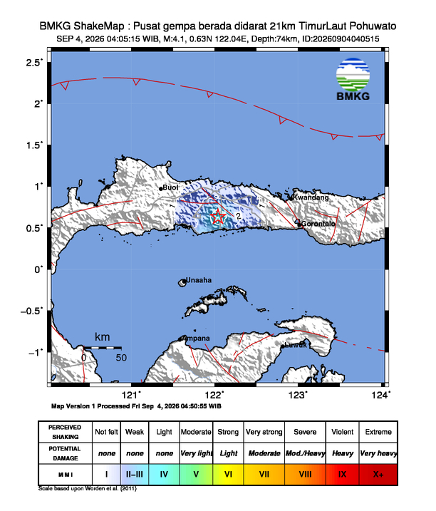 Peta Gempa