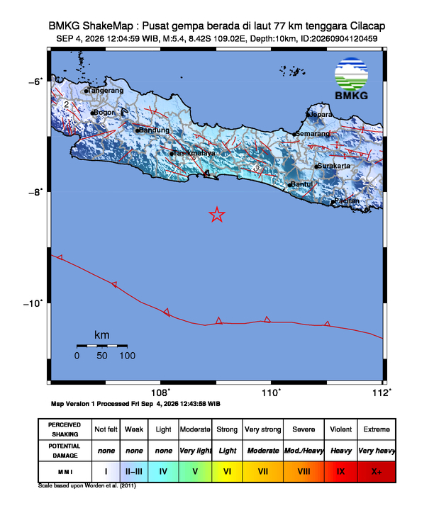 Peta Gempa